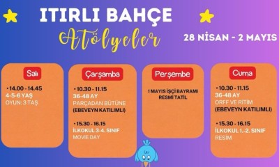 Itırlı Bahçe'de haftanın programı belli oldu