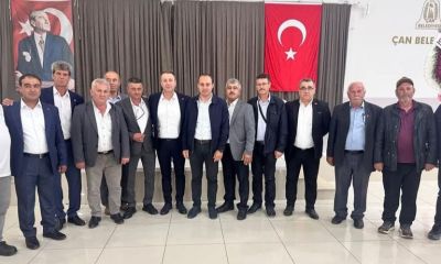 Çan Muhtarlar Derneği’nde Şahin güven tazeledi